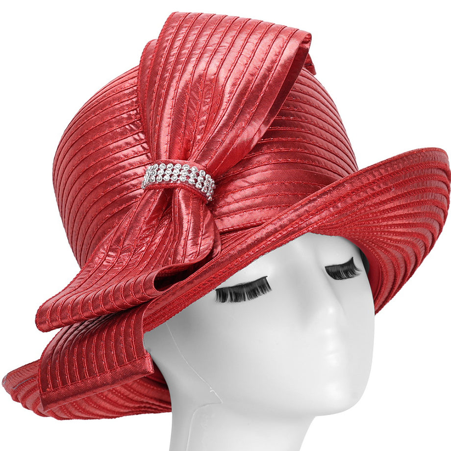 Giovanna HM1015-RED Church Hat