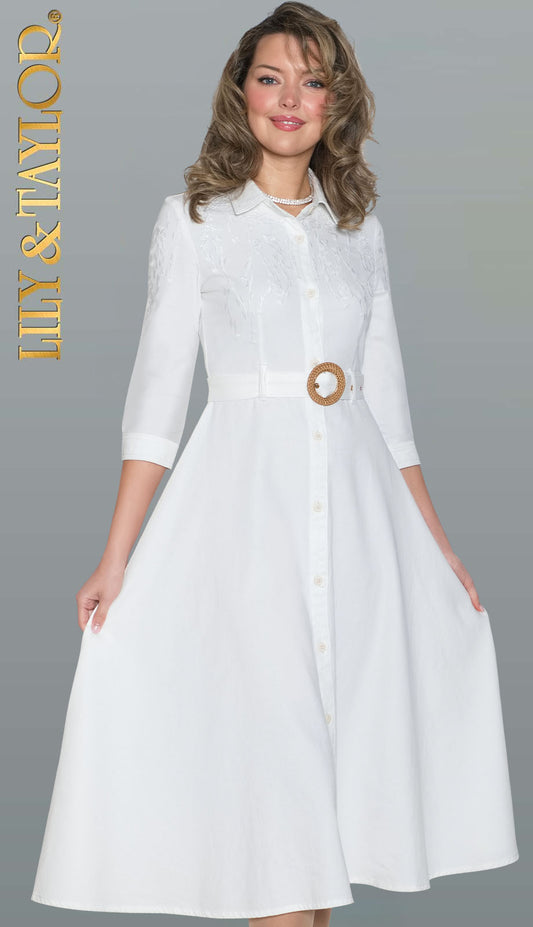 Lily and Taylor 5152-WHT-H Church Hat