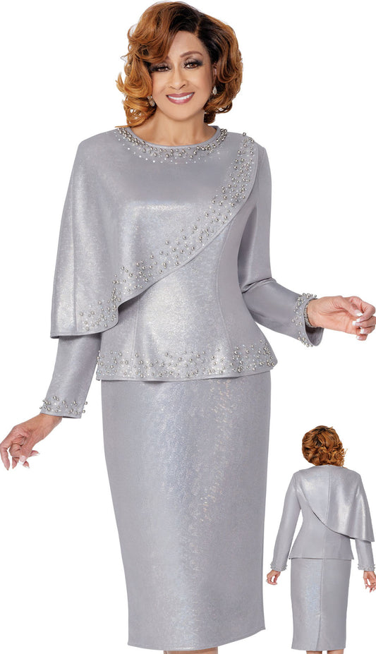 Dorinda Clark Cole 309802-SLV-QS Church Suit