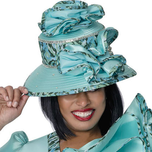Dorinda Clark Cole 401892-AQU-H-IH Church Hat