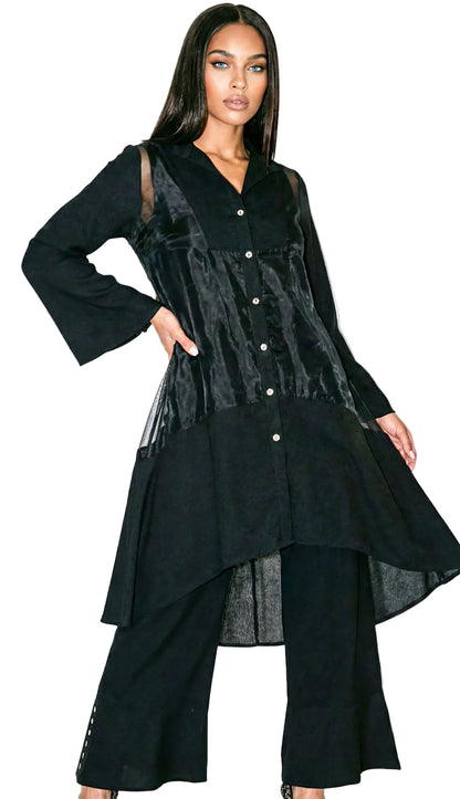 Lisa Rene 3393-BLK Pants Set