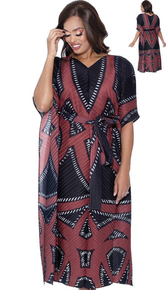 Divine Casuals DC1871-RED-QS Church Dress