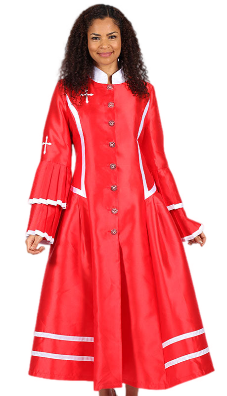 Chief Red Robe Diana Couture 8708-RED Church Robe – Church Suits Fast