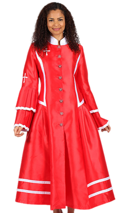 Diana Couture 8708-RED Church Robe