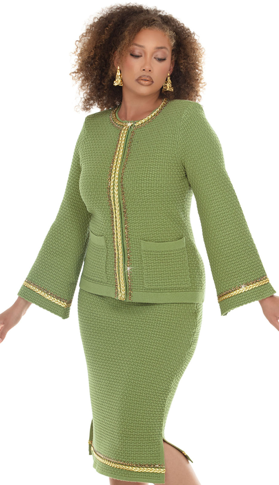 Donna Vinci 13474-SGE Church Suit