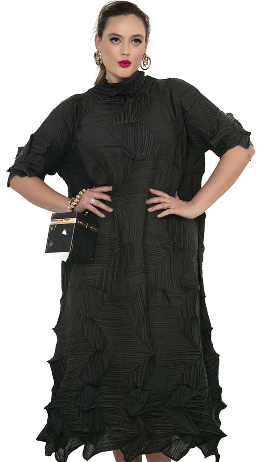 Luxe Moda LM511-BLK Church Dress