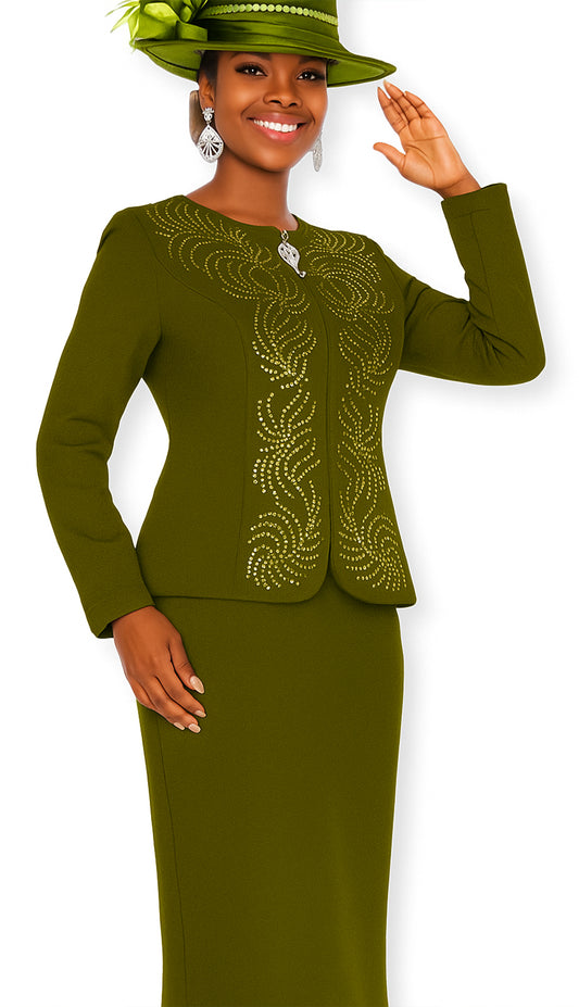 Champagne Italy 5969-GRN-QS Church Suit
