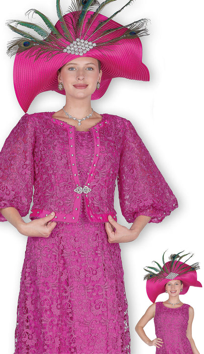 Aussie 6207-FCH-H Church Dress-Hat
