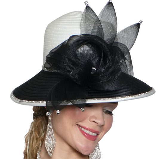 Lily And Taylor H170-BLK Church Hat