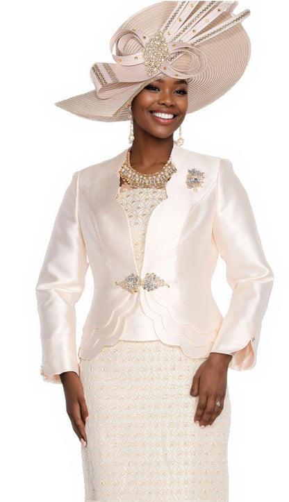 Champagne Italy 6218-QS Church Suit