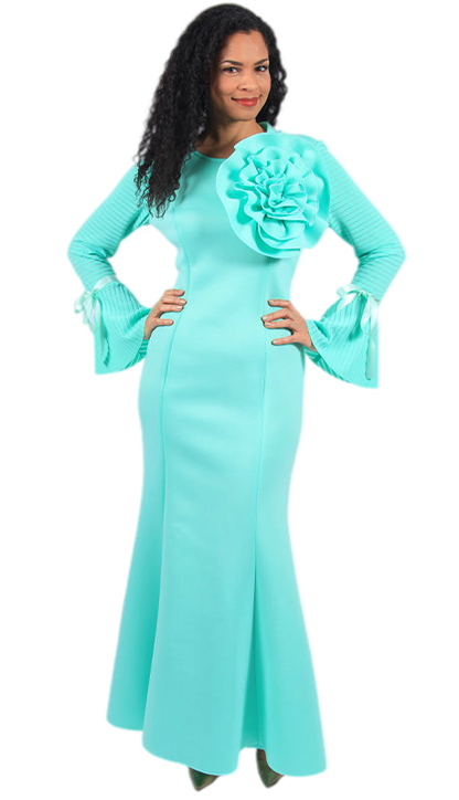 Diana Couture D1054-MINT Church Dress