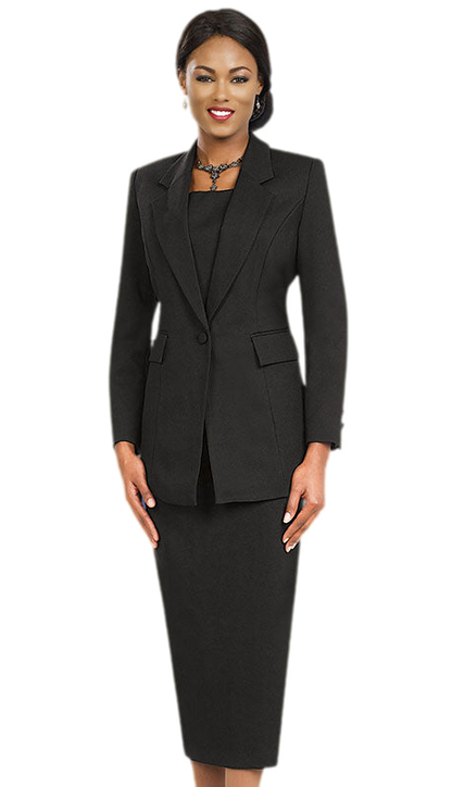 Ben Marc 2295-BLK Usher Church Suit