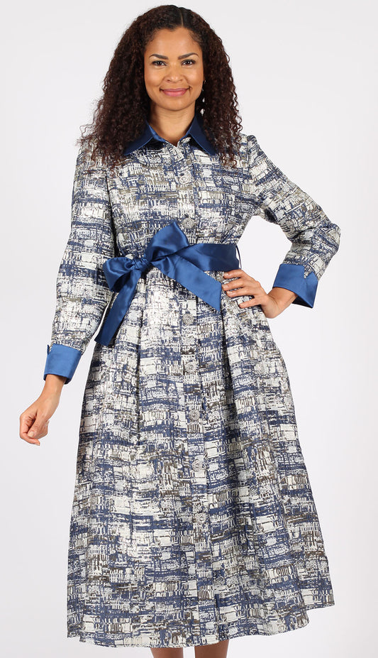 Diana Couture 8649-NVY-CO Church Dress