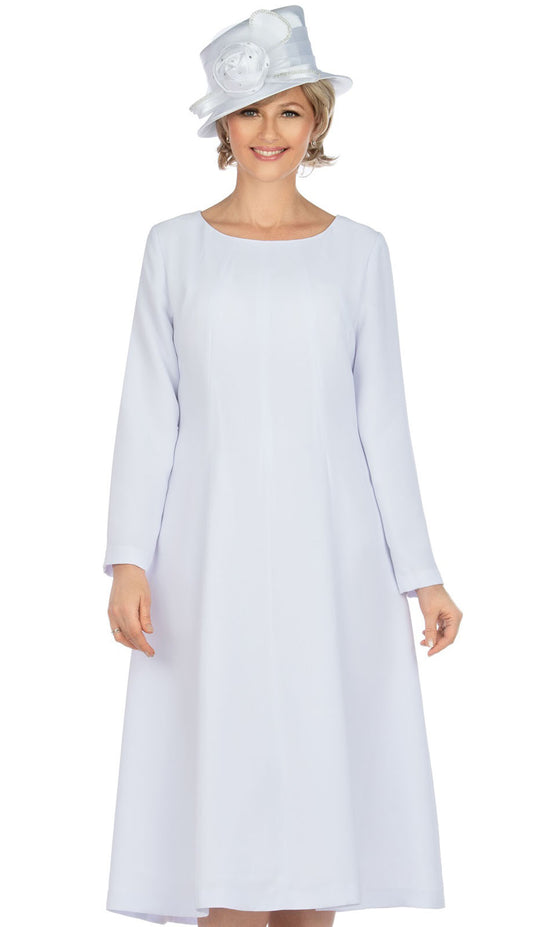 Giovanna 1451-WHT-CO Church Dress