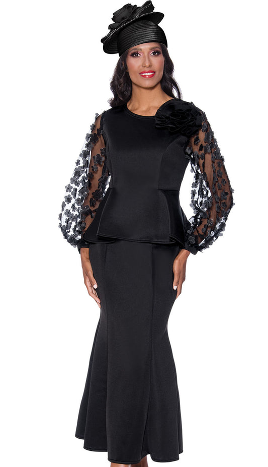 Stellar Looks SL1552-BLK-IH Unisex Church Suit