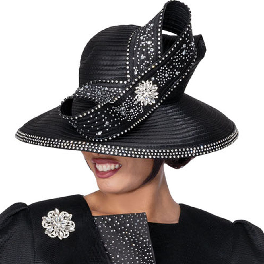 Dorinda Clark Cole 400642-BLK-H-IH Church Hat