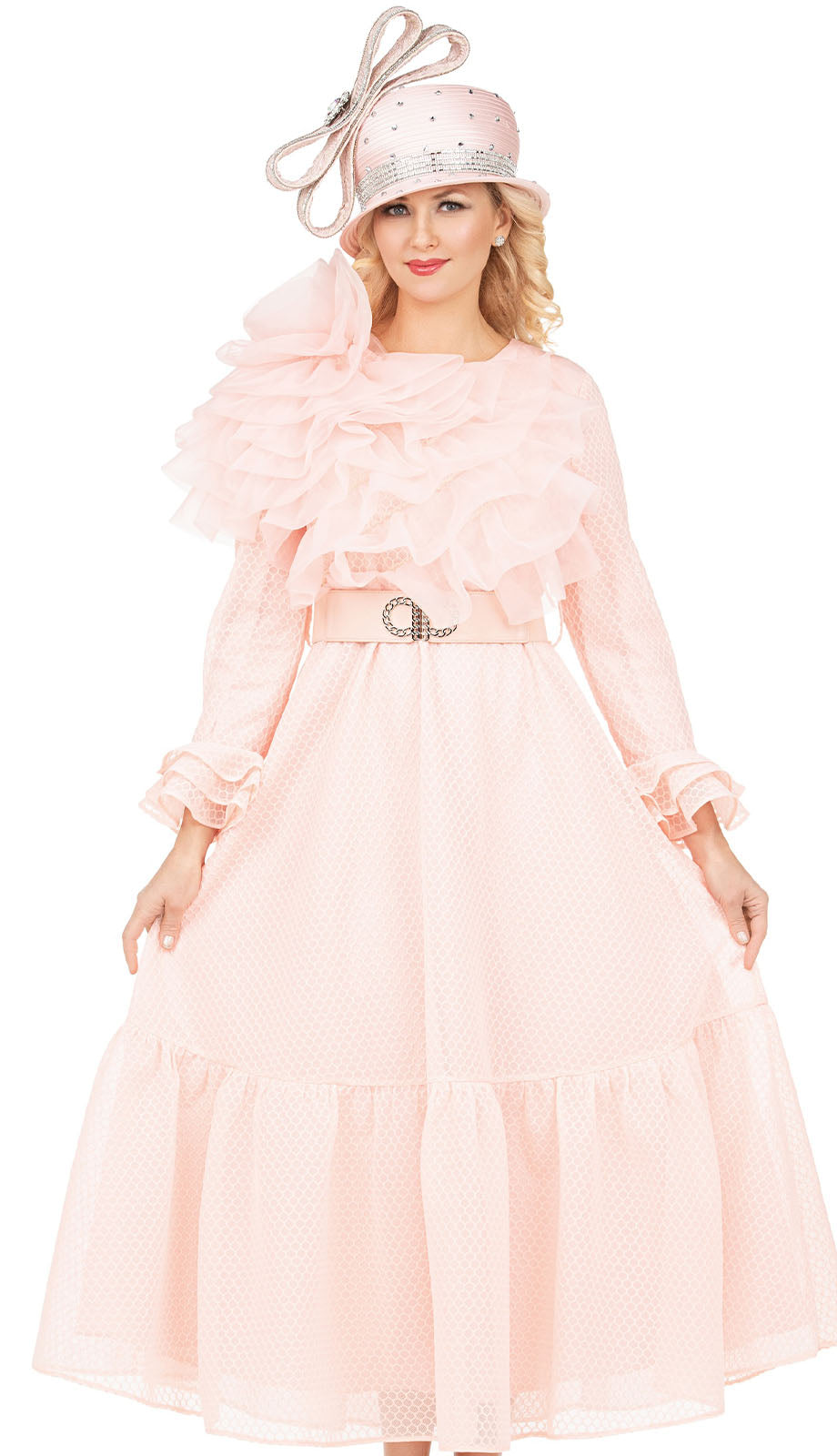 Giovanna D1674-PNK-H Church Hat