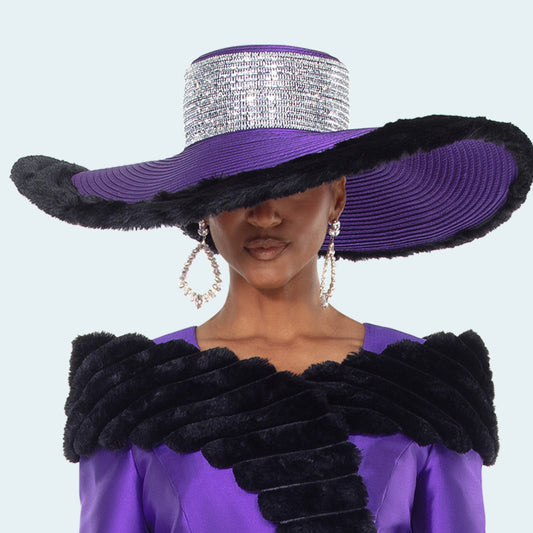 Donna Vinci H12222-PWB-QS Womens Church Hat