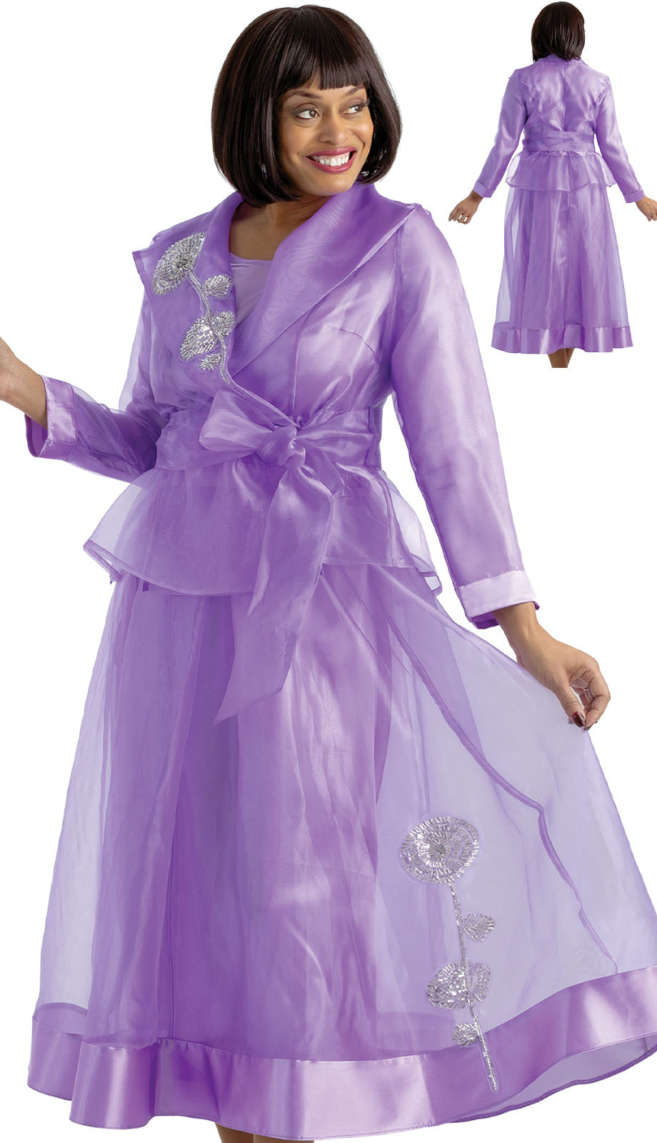 Sharz B London SBL8003-LAV-CO Church Dress