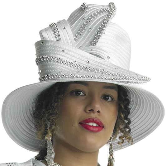 Lily And Taylor Hat H102-WHT-IH
