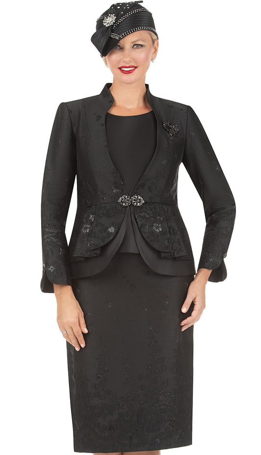 Giovanna 1154-BLK Church Suit