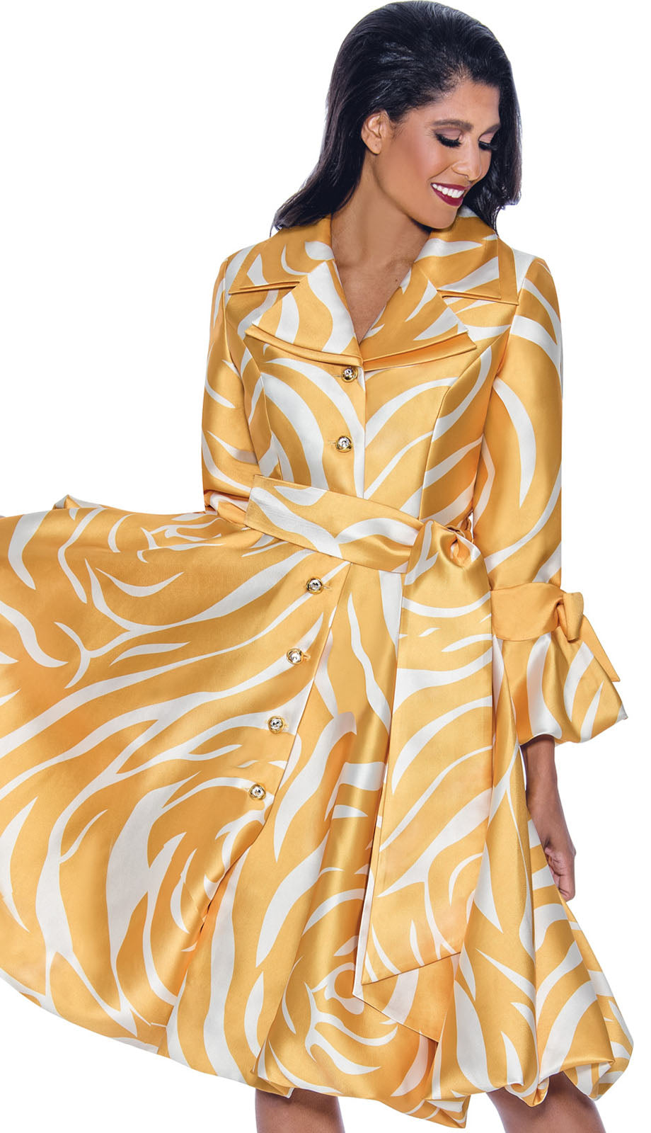 Nubiano 1771-YLW-QS Church Dress
