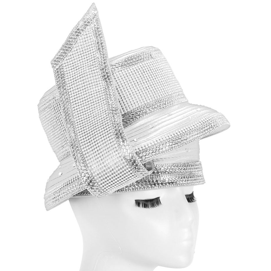 Giovanna HR22143-WHT Church Hat