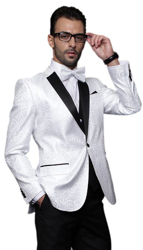 Mens Church Suit Bellagio-WHT-CO