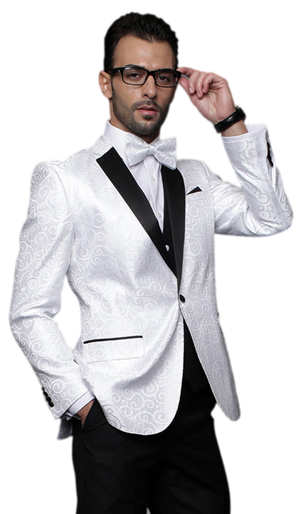 Mens Church Suit Bellagio-WHT-CO