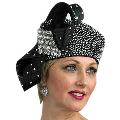 Lily And Taylor H325-BLK Church Hat