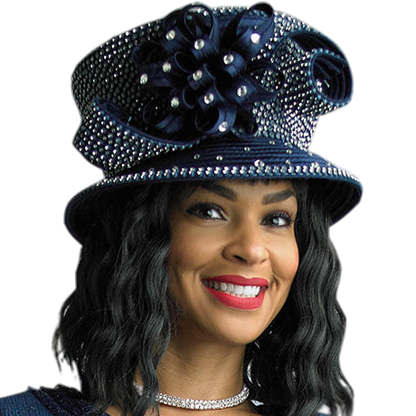 Lily And Taylor H293-NVY Church Hat