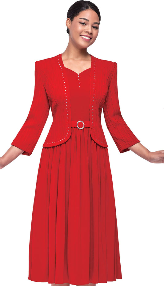 Serafina 7106-RED-CO Church Dress