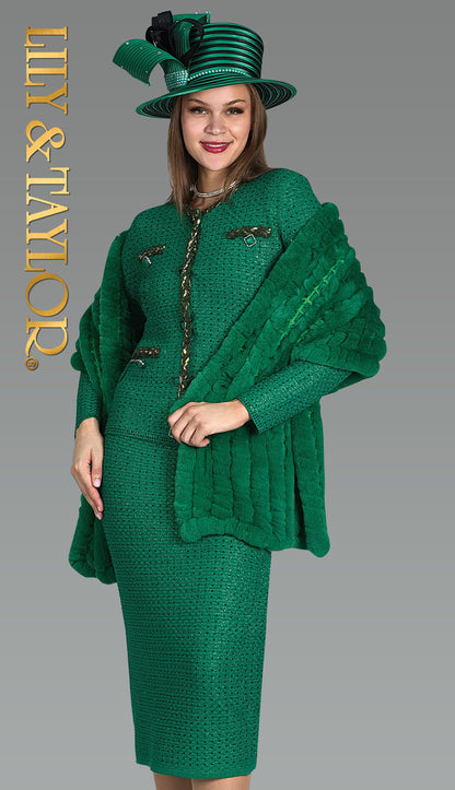 Lily And Taylor 840-EMR Church Suit