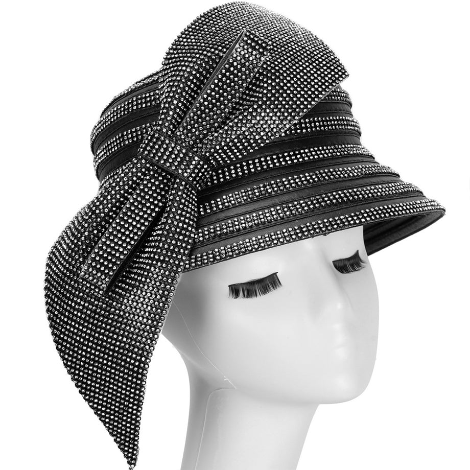 Giovanna HM1016-BLK Church Hat