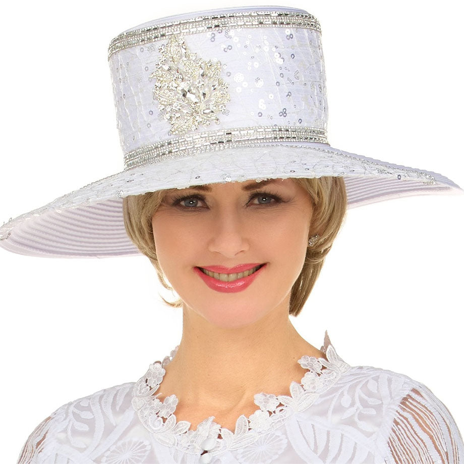 Giovanna HG22166-WHT Church Hat – Church Suits Fast