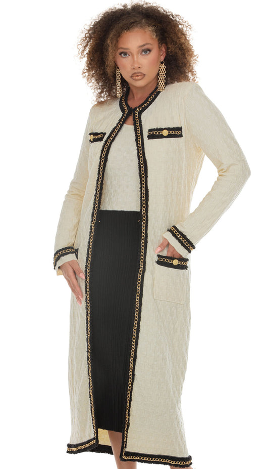 Donna Vinci 13475-CRM Church Dress
