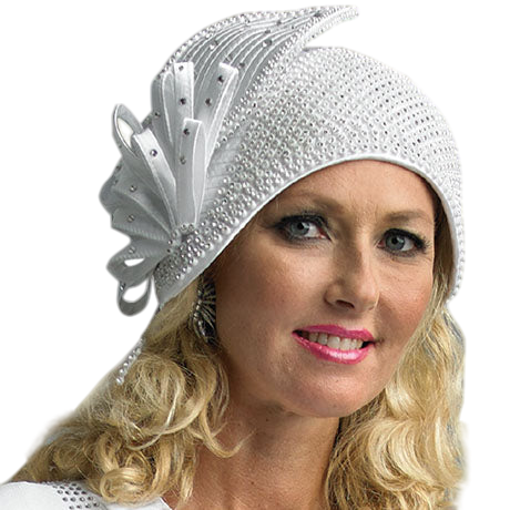 Lily And Taylor H300-WHT Church Hat