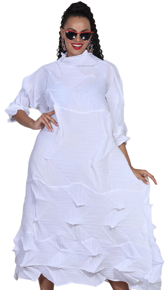 Luxe Moda LM511-WHT Church Dress