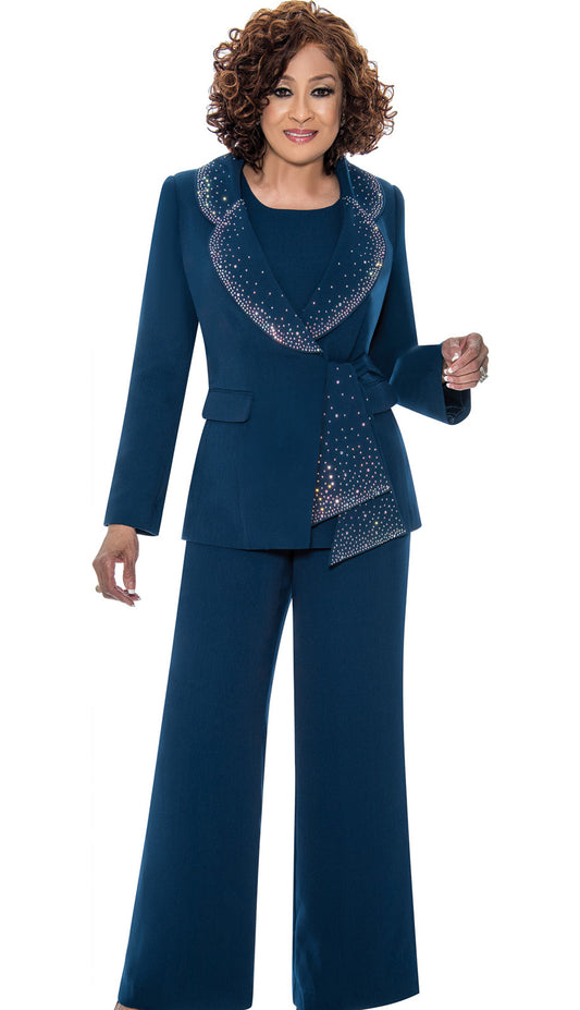 Dorinda Clark Cole 309093-NV-QS Ladies Pant Suit