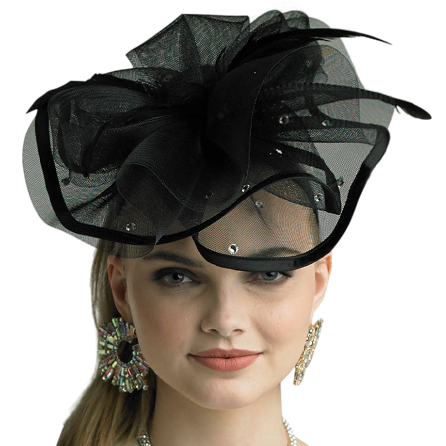 Lily And Taylor H137-BLK Fascinator
