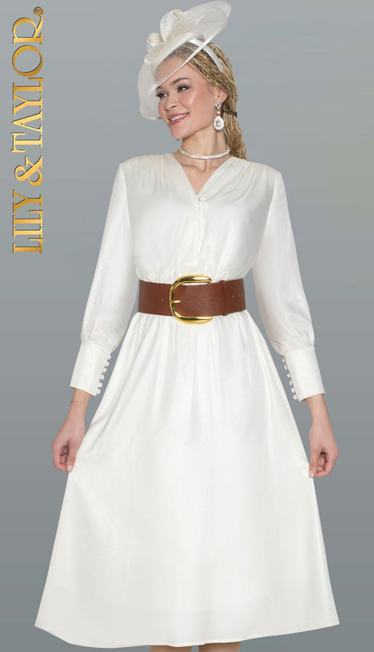 Lily And Taylor 5077-IVR Church Dress