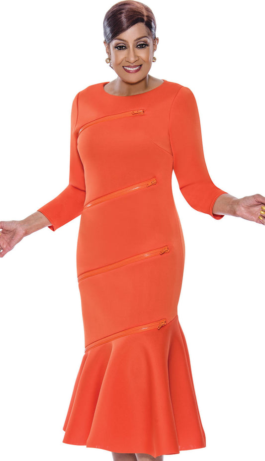 Church Dress 4971-ORG-QS Dorinda Clark Cole