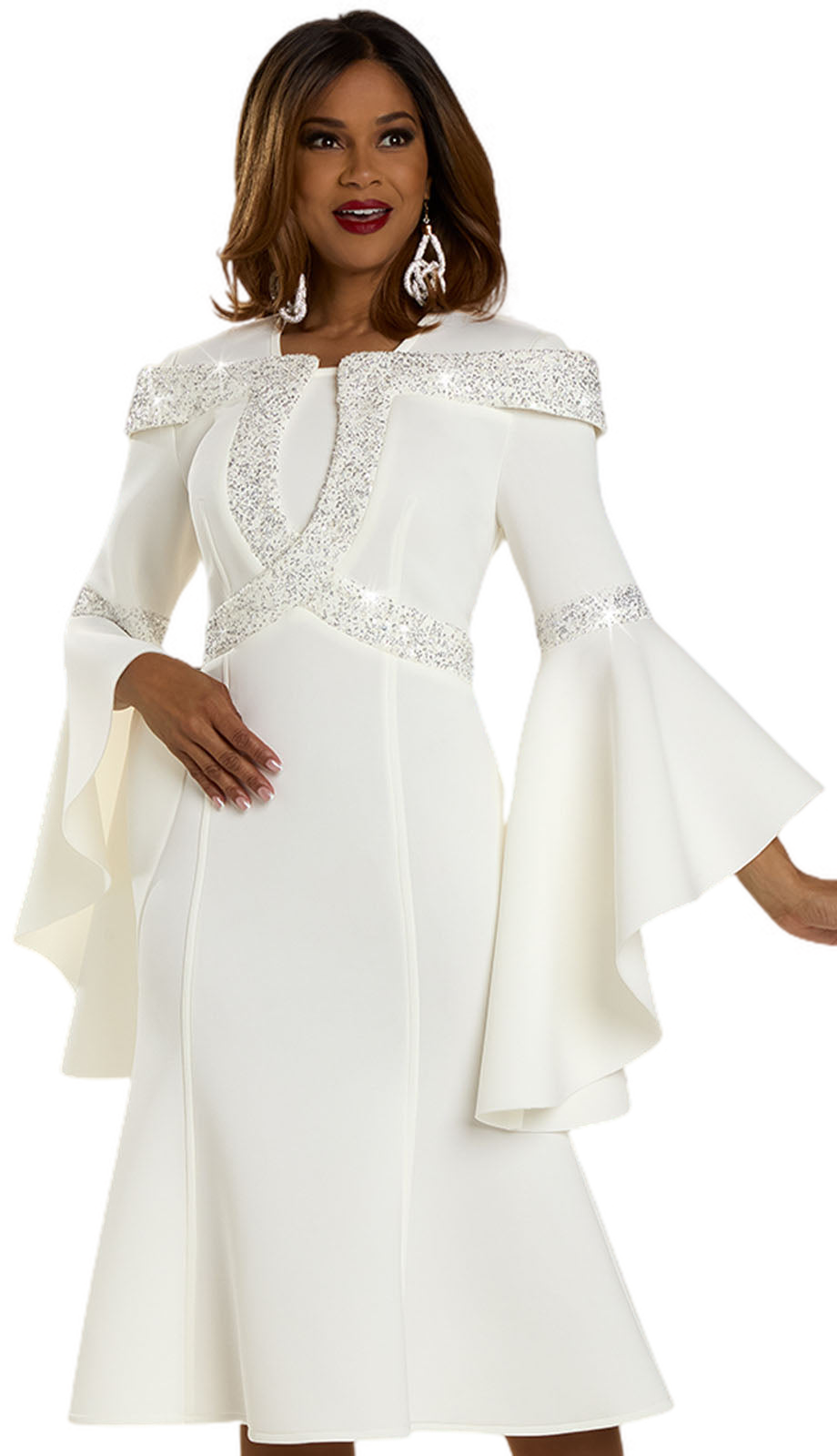 Donna Vinci 12129-OFW Church Dress