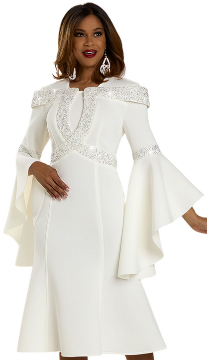 Donna Vinci 12129-OFW Church Dress