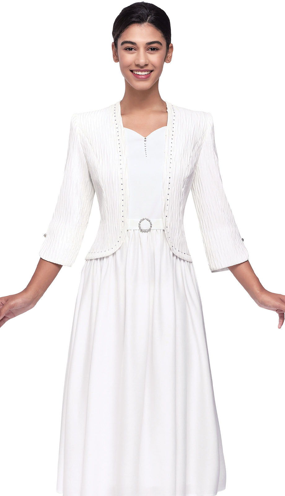 Serafina 7106-WHT Church Dress