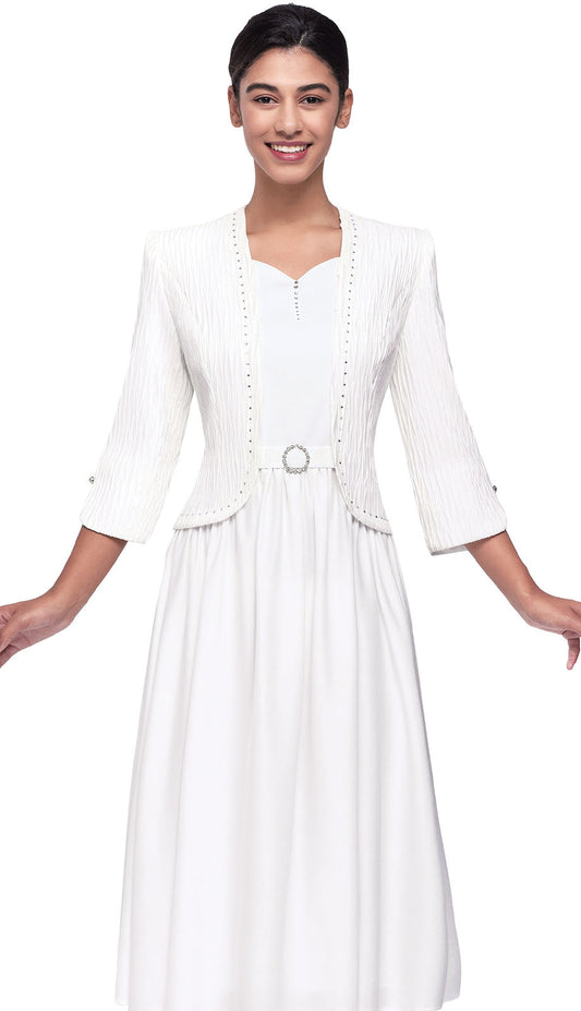 Serafina 7106-WHT Church Dress