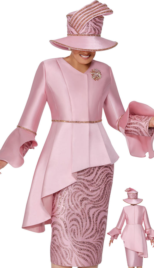 Dorinda Clark Cole 309832-PNK-QS Womens Church Suit