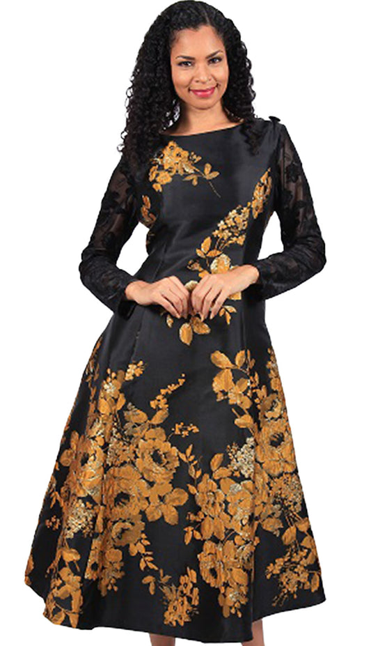 Diana Couture 8663-BWG-CO Church Dress