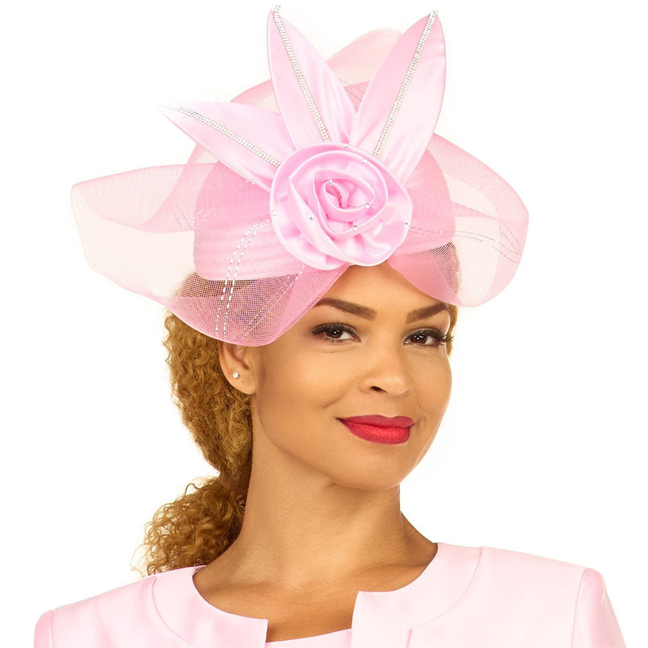 Giovanna HR22152-PNK Church Hat