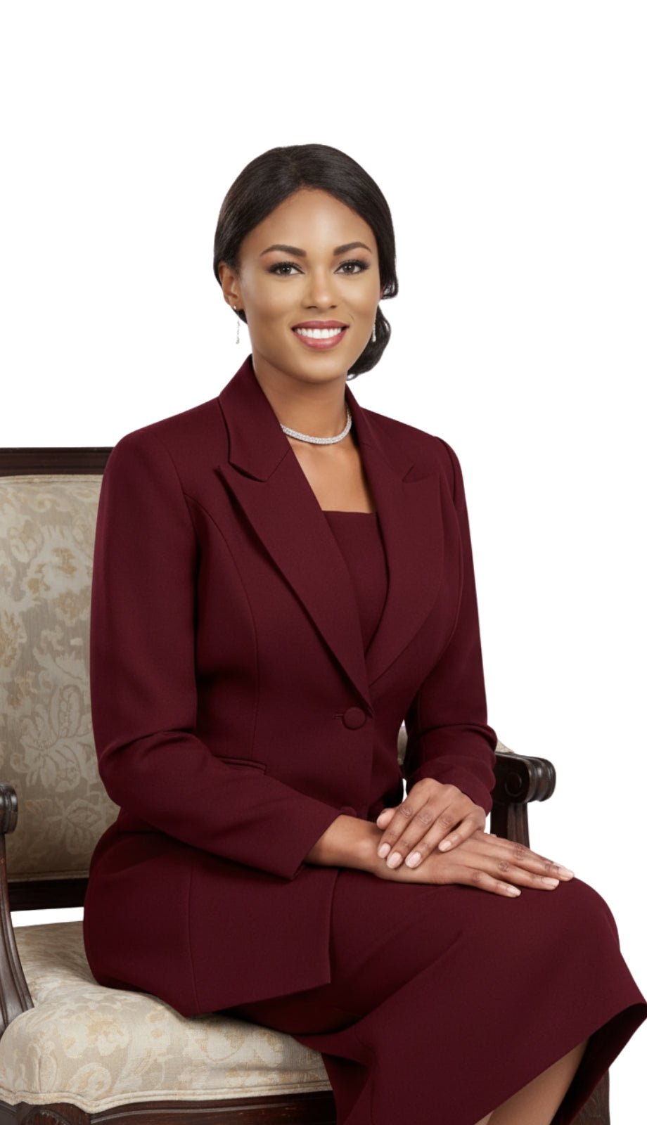 Ben Marc 2299-BUR Church Suit for Women